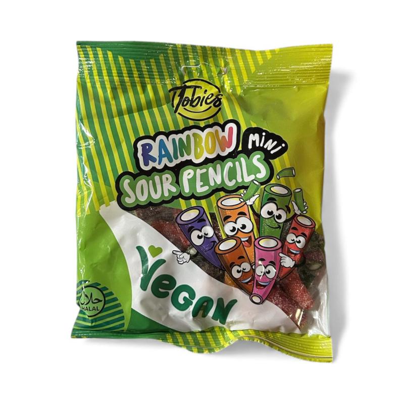 Rainbow Mini Sour Pencils želejas konfektes