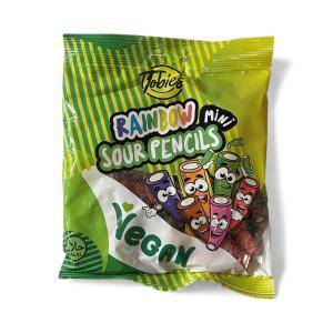 Rainbow Mini Sour Pencils želejas konfektes