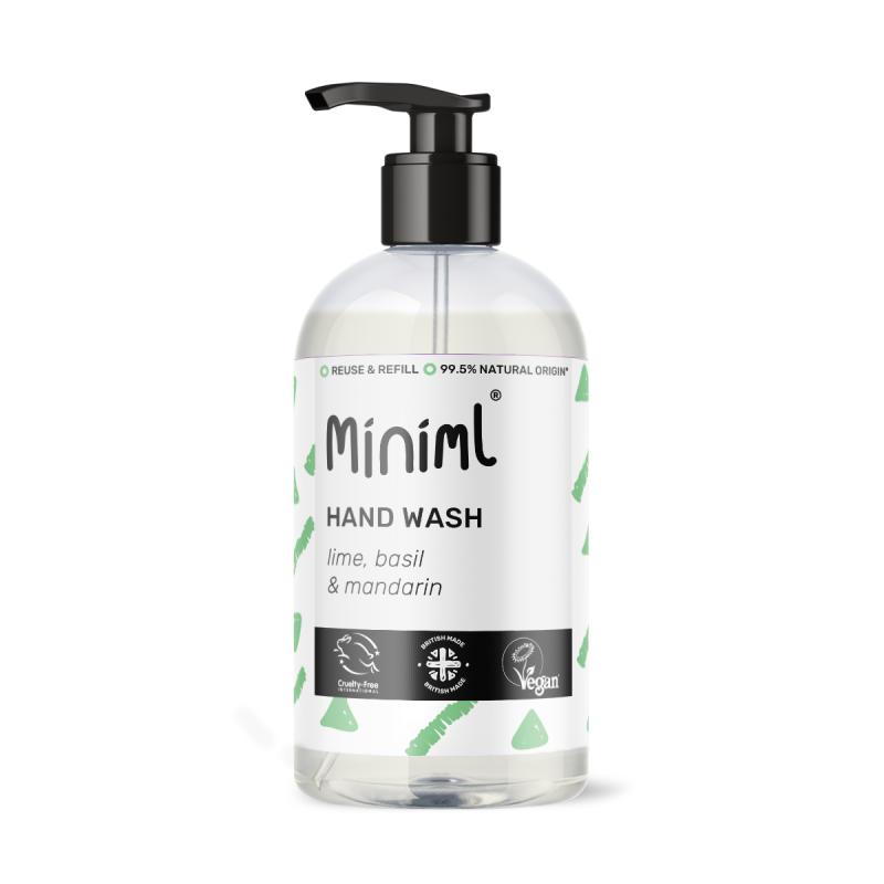Šķidrās roku ziepes ar laima, bazilika un mandarīna aromātu