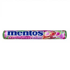 Mentos košļājamās konfektes ar zemeņu garšu