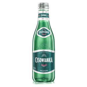 Negāzets minerālūdens stikla pudelē
