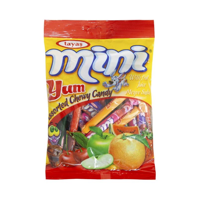 MiniYum dažādu garšu košļājamās konfektes