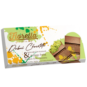 Dubai Chocolate piena šokolāde ar pistāciju, sviesta un Kataifi pildījumu